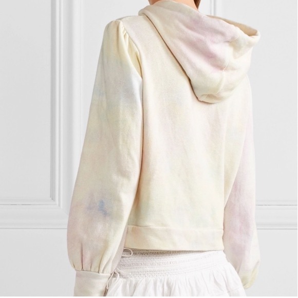 LoveShackFancy Sweaters - LoveShackFancy Lissete Pullover Hoodie in Neon Pastel Tie Dye Size‎ Small